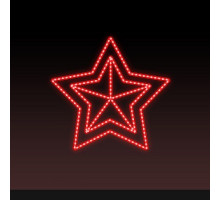 Звезда световая День Победы [0.56x0.54 м] RL-KN-9-14-R