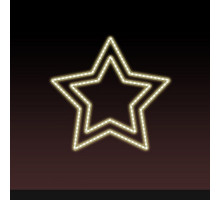 Звезда световая День Победы [0.56x0.54 м] RL-KN-9-13-WW