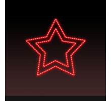 Звезда световая День Победы [0.56x0.54 м] RL-KN-9-13-R